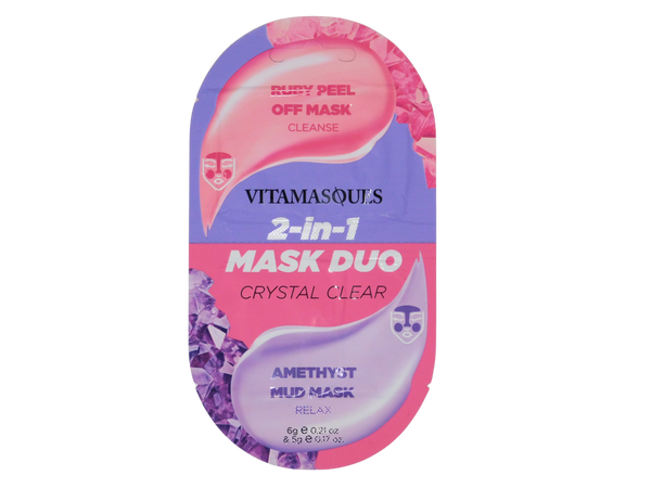 Vitamasquels 2-in-1 Mask Duo packaging on a white background