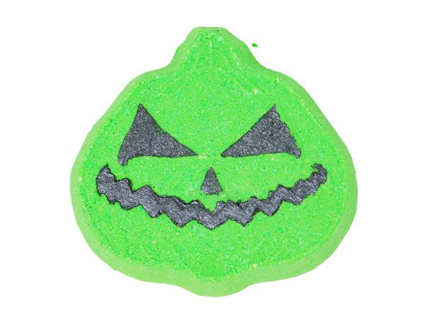 green jackolantern bath bomb