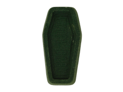 black coffin shaped bath bomb
